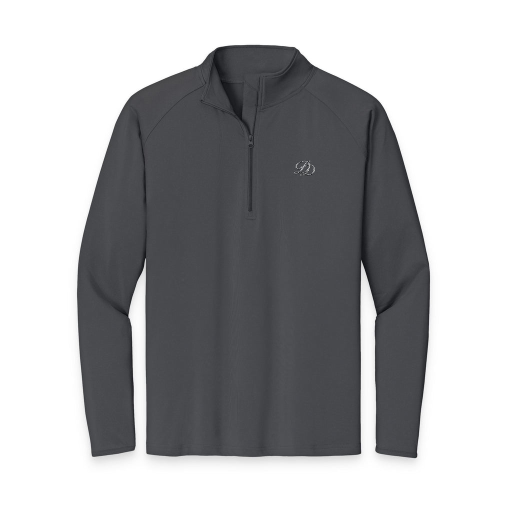 Embroidered Men's Sport Stretch Quarter Zip Pullover Performance Top